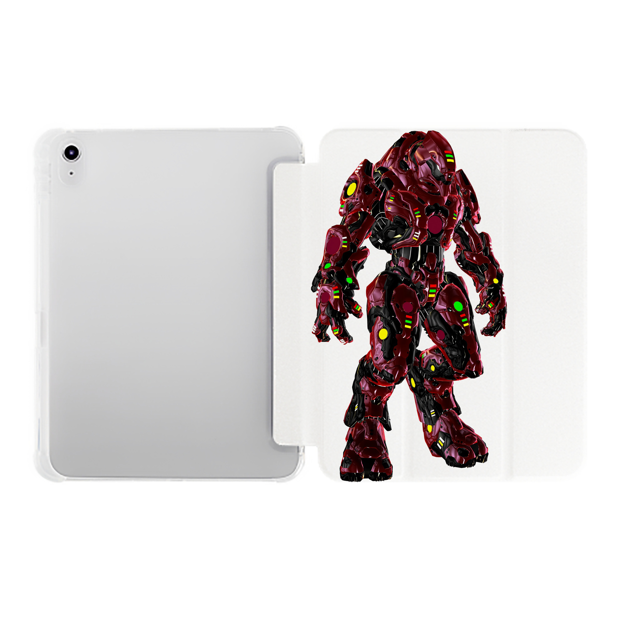 （画像用） Transformers トランスフォーマー IPad ケース ペン収納付き 三つ折りスタンド PUレザー×シリコン 対応機種9.5/10.5/10.9インチ